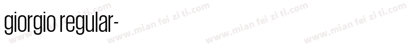 giorgio regular字体转换
